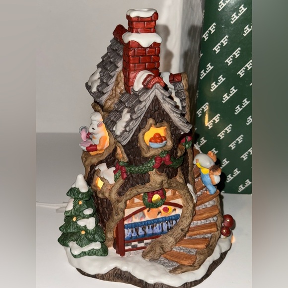 MR. WINTERBERRY'S PIE SHOP HOLIDAY HAMLET FITZ & FLOYD ENCHANTED FOREST 1994 - Picture 8 of 9